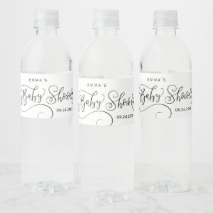 Romantische kalligrafie bruids waterlabel waterfles etiket