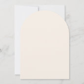 Romantische kalligrafie bruiloft neutrale uitnodig kaart (Achterkant)