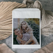 Romantische kalligrafie donkere foto dank u bruilo bedankzakje