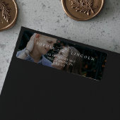 Romantische kalligrafie donkere foto overlay etiket