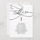 Romantische Kalligrafie Hangende Zitkaart Kaart (Voorkant)