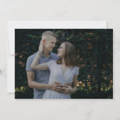 Romantische kalligrafie Horizontale donkere foto W Kaart (Achterkant)