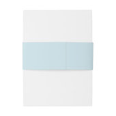 Romantische kalligrafie | Lichtblauw en gouden bru Uitnodigingen Wikkel (Achterkant Voorbeeld)