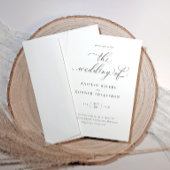 Romantische kalligrafie Luxe bruiloft Kaart