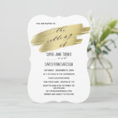 Romantische kalligrafie roze aquarel bruiloft kaart (Staand voorkant)