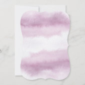 Romantische kalligrafie roze aquarel bruiloft kaart (Achterkant)