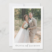 Romantische kalligrafie Script Meerdere foto bruil Bedankkaart (Voorkant)