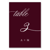 Romantische kalligrafie Trouwkaart nummer 3, borde Kaart (Voorkant)