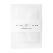 Romantische kalligrafie | Vlaams huwelijk Uitnodigingen Wikkel (Voorkant Voorbeeld)