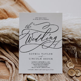 Romantische kalligrafie | Vlaams huwelijk van Kaart