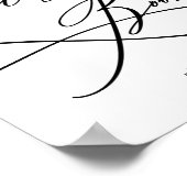 Romantische kalligrafie | Vlaamse gebarentaal voor Poster (Hoek)