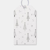 Romantische kalligrafie Vrolijke kerstfoto Cadeaulabel (Achterkant)