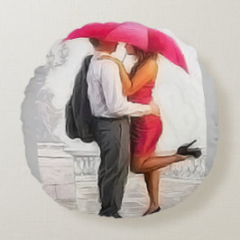 Romantische kans rond kussen