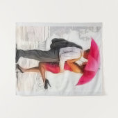 Romantische kans wandkleed (Voorkant (horizontaal))