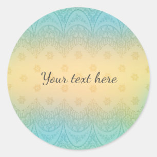 Romantische kant ronde sticker