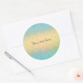 Romantische kant ronde sticker (Envelop)