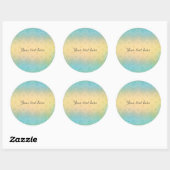 Romantische kant ronde sticker (Vel)