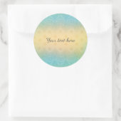 Romantische kant ronde sticker (Tas)