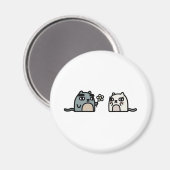 Romantische kat magneet (Voorkant / Achterkant)