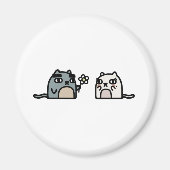 Romantische kat magneet (Voorkant)