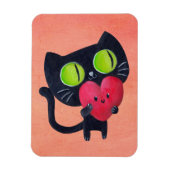 Romantische kat magneet (Verticaal)