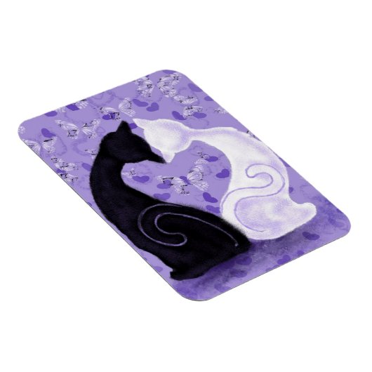 Romantische kat paar magneet (Rechterzijde)