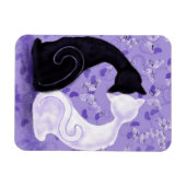 Romantische kat paar magneet (Horizontaal)