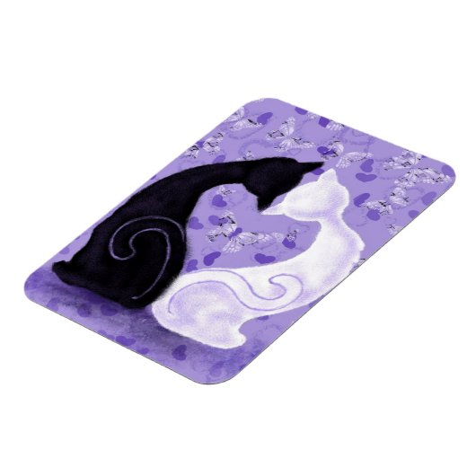 Romantische kat paar magneet (Linkerzijde)