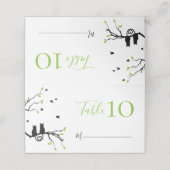 Romantische katten in liefde thema bruiloft recept plaatskaartje (Buitenkant ongevouwen)