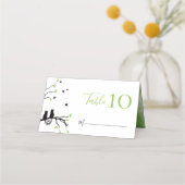 Romantische katten in liefde thema bruiloft recept plaatskaartje (Voorkant)