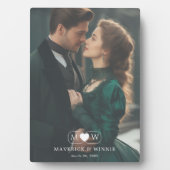 Romantische Keepsake Plaque voor liefdevolle koppe Fotoplaat (voorkant)