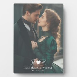 Romantische Keepsake Plaque voor liefdevolle koppe Fotoplaat