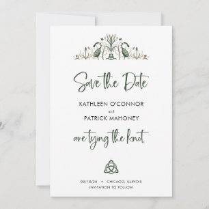 Romantische Keltische Verlovingssymbool Trouwring Save The Date
