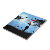 Romantische keramische Tegel - in liefde Tegeltje (Zijkant)