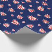 Romantische kerst cadeaupapier (Hoek)