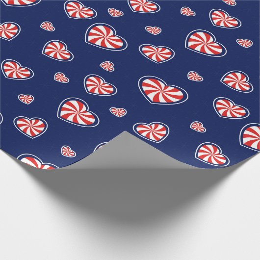 Romantische kerst cadeaupapier (Hoek)