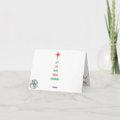 Romantische kerst Kaart voor man of vrouw (Achterkant)