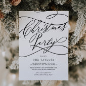 Romantische kerstfeestdag met kalligrafie kaart