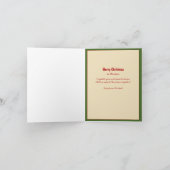 Romantische kerstfeestkaart feestdagen kaart (Binnen)