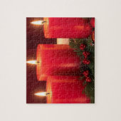 Romantische Kerstkaarsen Jigsaw Puzzel (Verticaal)