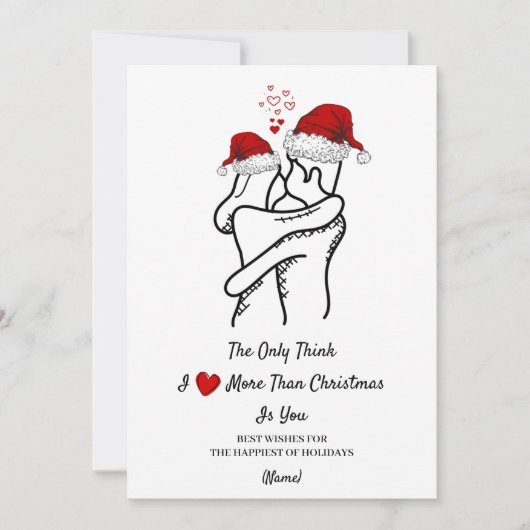 Romantische kerstKaart (Voorkant)