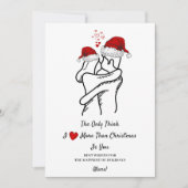 Romantische kerstkaart  Kerstliefde (Voorkant)