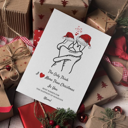 Romantische kerstkaart  Kerstliefde
