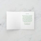 Romantische kerstkaart voor vader kaart (Binnen)