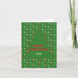 Romantische kerstkaart voor vader kaart