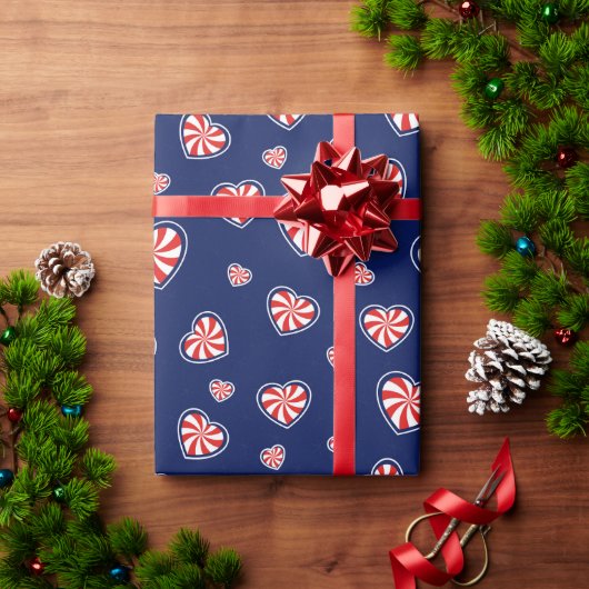 Romantische Kerstmis  Cadeaupapier (Feestdagen Geschenken)