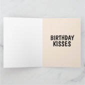ROMANTISCHE KISSES LIPS BIRTHDAY GROTE Kaarten (Binnen)