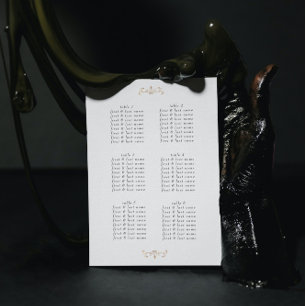 romantische klassieke goudmonogram bruiloft poster