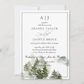 Romantische Klassieke Script Landelijke Trouw Uitn Kaart (Voorkant)