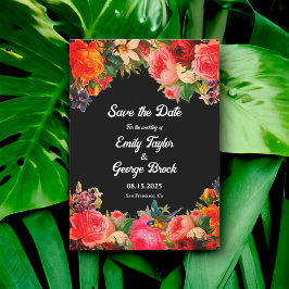 Romantische Kleurrijke Botanische Tuin Bloemen Bru Save The Date